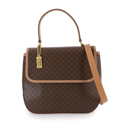 Pre-owned Celine Brown Pvc Leather Handbag Shoulder Bag ()