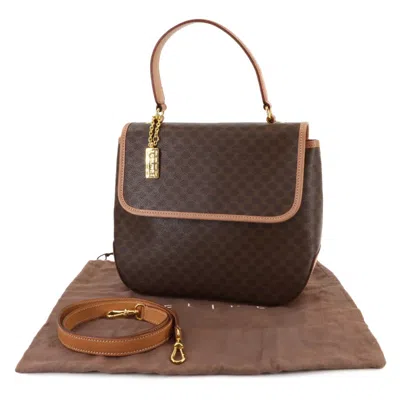 Pre-owned Celine Brown Pvc Leather Handbag Shoulder Bag ()