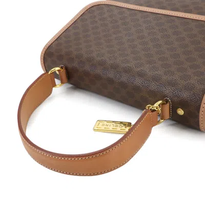 Pre-owned Celine Brown Pvc Leather Handbag Shoulder Bag ()