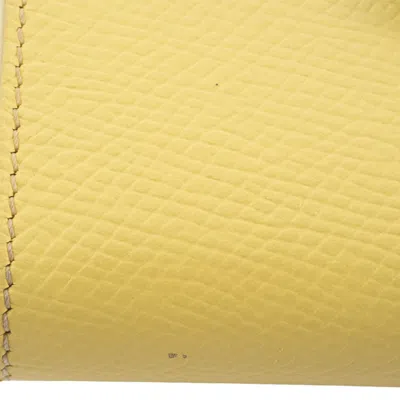Pre-owned Celine Gray Yellow Leather Wallet (bi-fold) ()