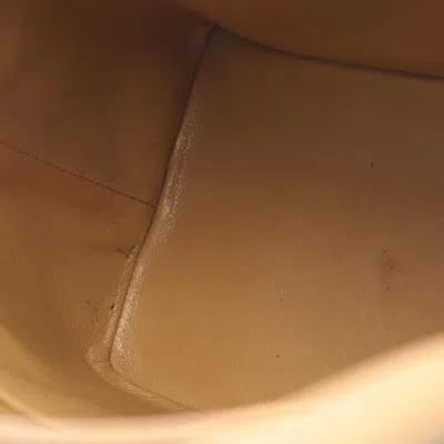 Pre-owned Chanel Beige Leather Tote Bag () In Sand