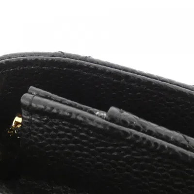 Pre-owned Chanel Black Bordeaux Grained Calfskin Chain/shoulder Wallet () In Multi