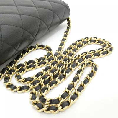 Pre-owned Chanel Black Bordeaux Grained Calfskin Chain/shoulder Wallet () In Multi