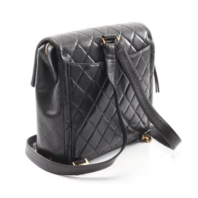 Pre-owned Chanel Black Leather Backpack ()