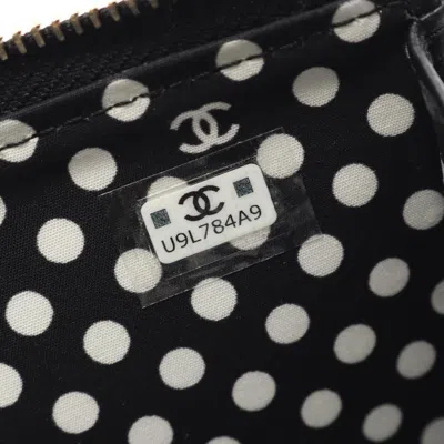 Pre-owned Chanel Black Leather Coin Purse/coin Case ()