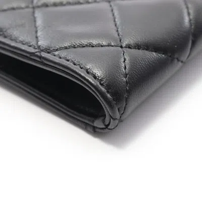 Pre-owned Chanel Black Leather Coin Purse/coin Case ()