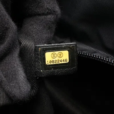 Pre-owned Chanel Black Nylon Leather Tote Bag ()