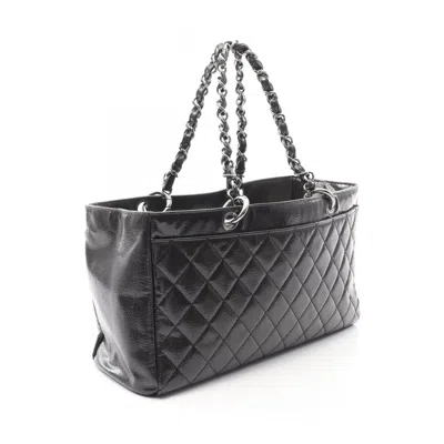 Pre-owned Chanel Black Patent Leather Tote Bag ()