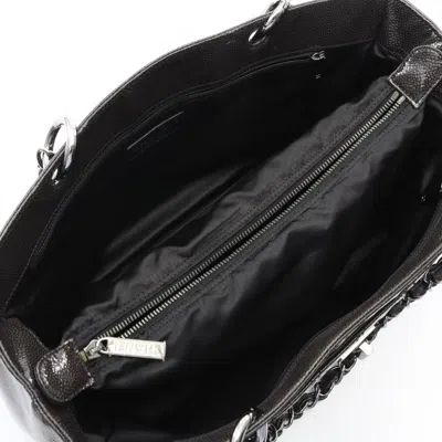 Pre-owned Chanel Black Patent Leather Tote Bag ()