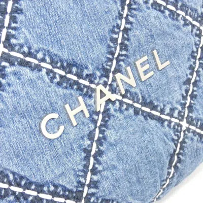 Pre-owned Chanel Blue Denim Shoulder Bag ()