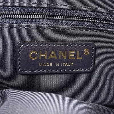 Pre-owned Chanel Blue Green Pink Leather Shoulder Bag ()