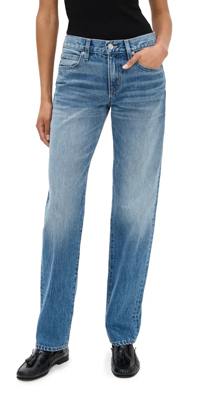 Slvrlake Ellie Low Rise Relaxed Jeans Ventura In Blue