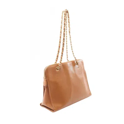 Pre-owned Chanel Brown Leather Tote Bag ()