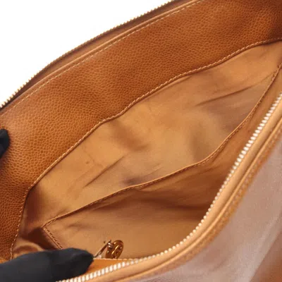 Pre-owned Chanel Brown Leather Tote Bag ()
