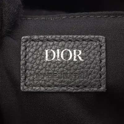 Pre-owned Dior Christian  Beige Black Blue Canvas Leather Backpack ()
