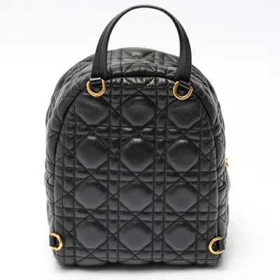 Pre-owned Dior Christian  Black Leather Backpack ()