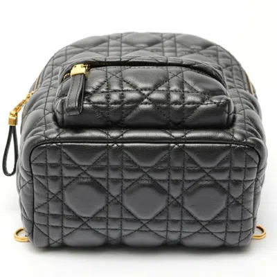 Pre-owned Dior Christian  Black Leather Backpack ()