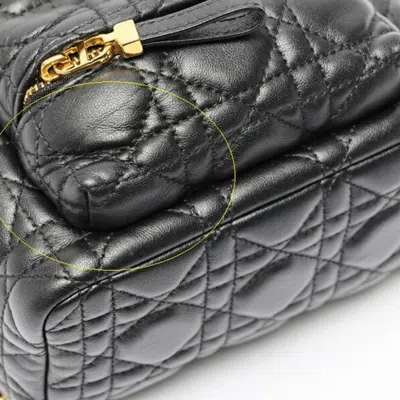 Pre-owned Dior Christian  Black Leather Backpack ()
