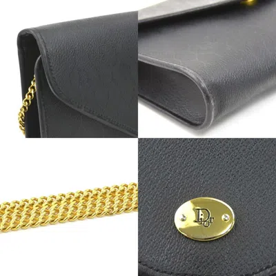 Pre-owned Dior Christian  Black Leather Shoulder Bag ()