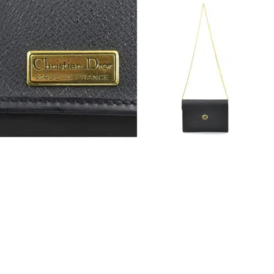 Pre-owned Dior Christian  Black Leather Shoulder Bag ()