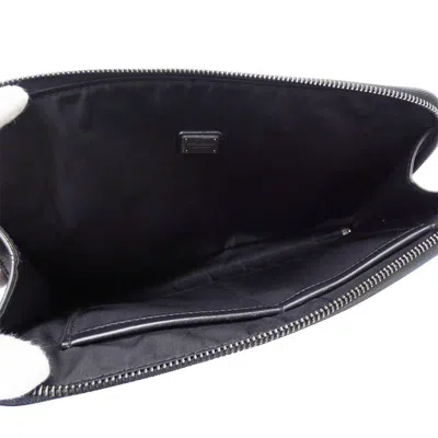 Pre-owned Dolce & Gabbana Black Leather Clutch Bag ()