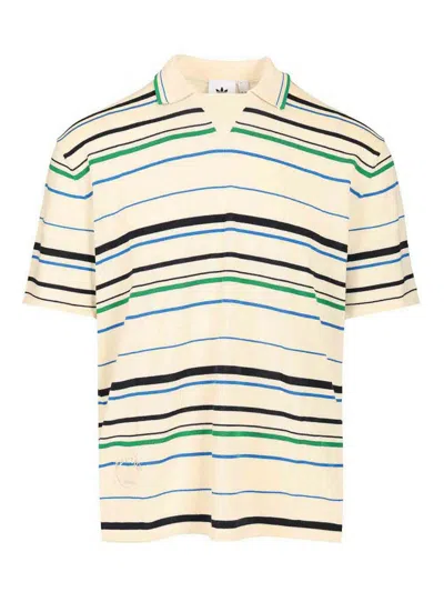 Adidas Originals Adidas X Wales Bonner Embroidered Cotton Blend Wales Bonner X Adidas Polo Shirt In Multi