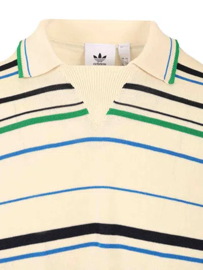 Adidas Originals Adidas X Wales Bonner Embroidered Cotton Blend Wales Bonner X Adidas Polo Shirt In Multi