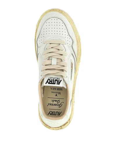 Autry X Mihara Yasuhiro Medalist Super Vintage Sneakers In White