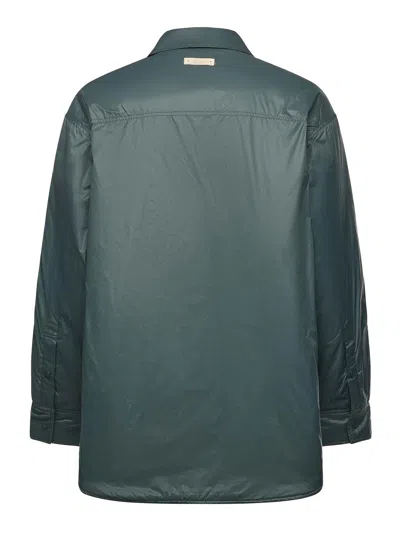 Autry Nylon Overshirt In Green