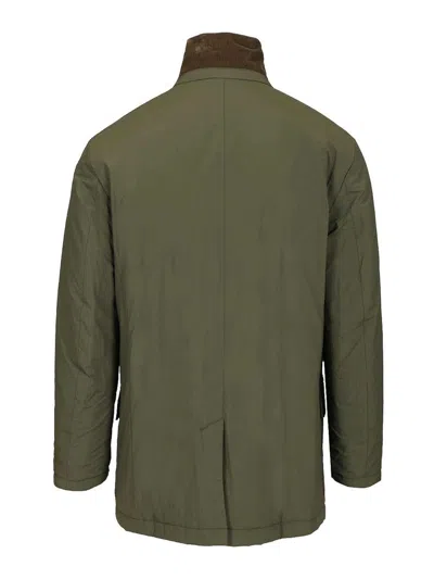Fay Men Jacket Made Of Nylon Poplin In Green