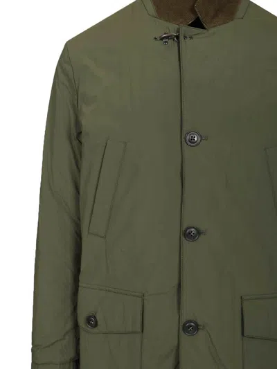 Fay Men Jacket Made Of Nylon Poplin In Green