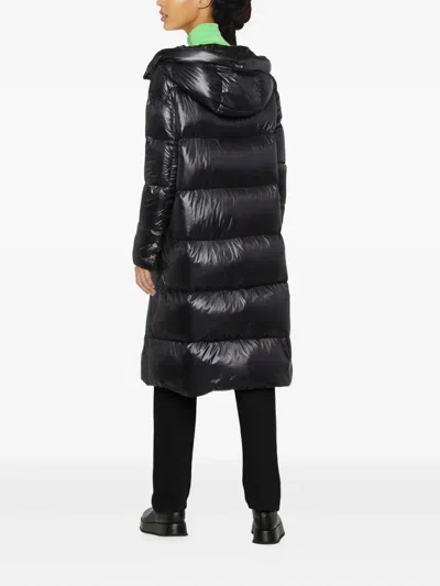 Herno Black Feather Down Coat In Black