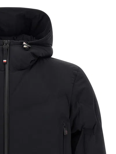 Moncler Grenoble Black Stretch Nylon Angren Down Jacket In Black