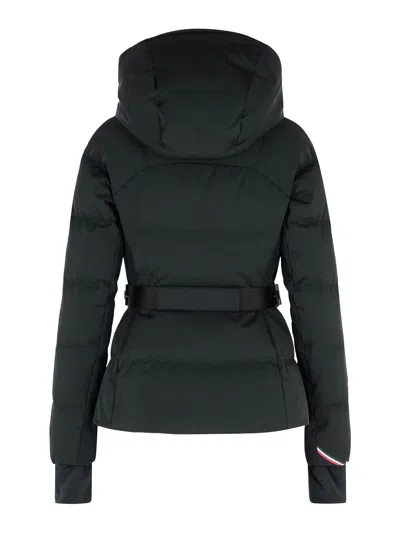 Moncler Grenoble Black Stretch Nylon Guyane Down Jacket In Black