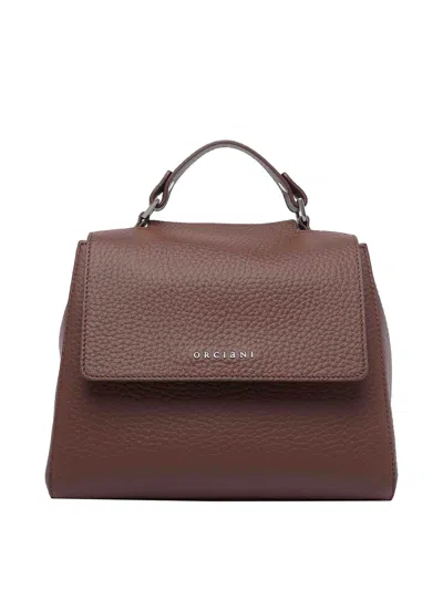 Orciani Caffe Soft Sveva Handbag In Brown