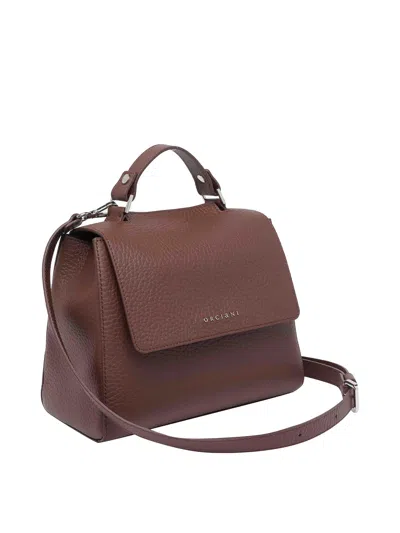 Orciani Caffe Soft Sveva Handbag In Brown