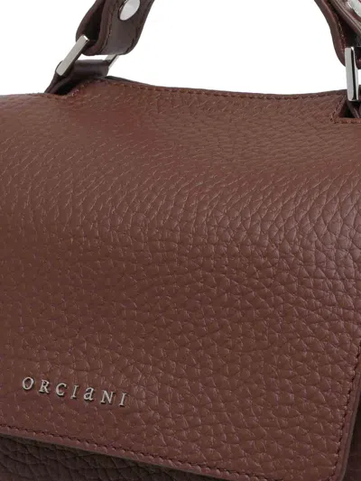 Orciani Caffe Soft Sveva Handbag In Brown