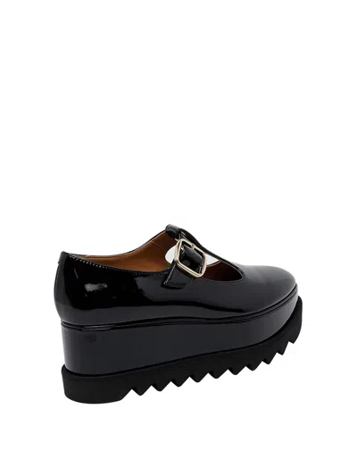 Stella Mccartney Mary Jane Elyse Wedge Shoes In Black