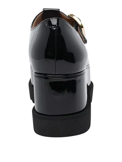 Stella Mccartney Mary Jane Elyse Wedge Shoes In Black