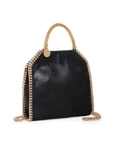 Stella Mccartney Falabella Tiny Eco Saggy Deer Bags In Black