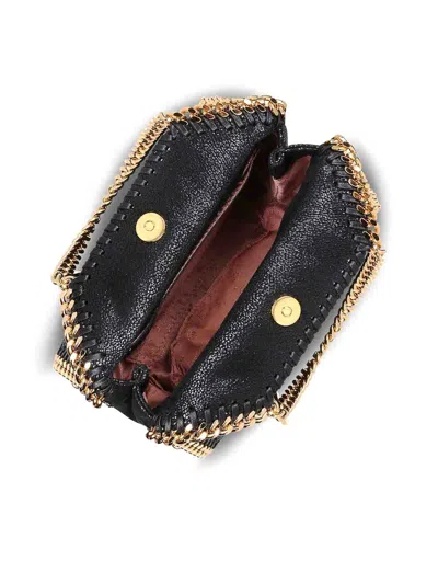 Stella Mccartney Falabella Tiny Eco Saggy Deer Bags In Black