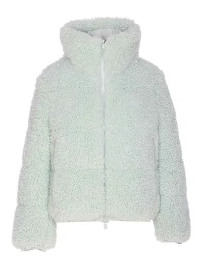 Save The Duck Kennie Water Repellent Faux Shearling Jacket In Blue