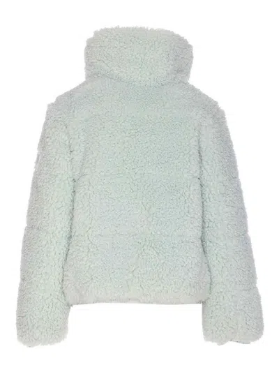 Save The Duck Kennie Water Repellent Faux Shearling Jacket In Blue