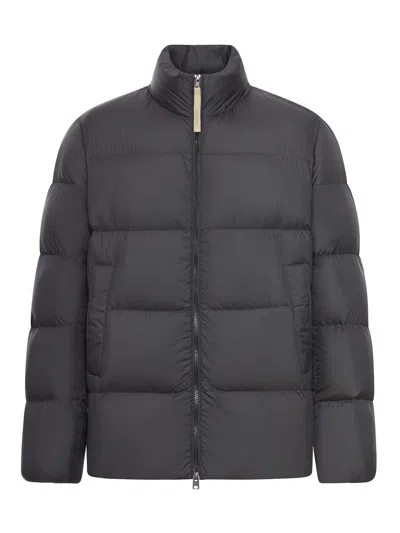 Woolrich Cloud Microfiber Down Jacket In Black