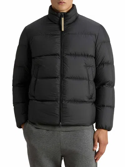 Woolrich Cloud Microfiber Down Jacket In Black
