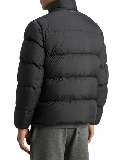 Woolrich Cloud Microfiber Down Jacket In Black