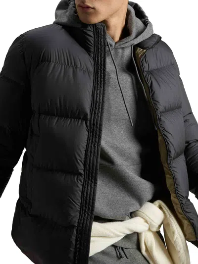 Woolrich Cloud Microfiber Down Jacket In Black