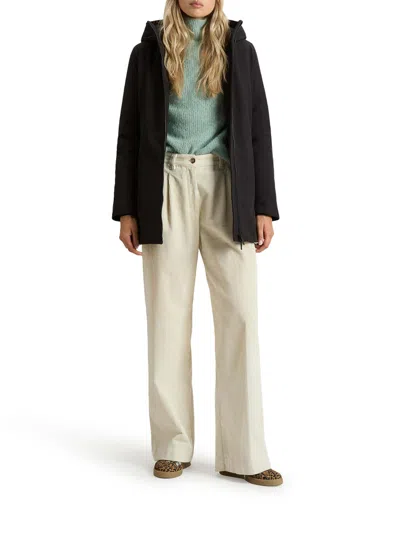 Woolrich Firth Parka In Tech Softshell In Black