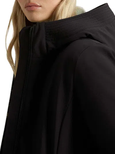 Woolrich Firth Parka In Tech Softshell In Black