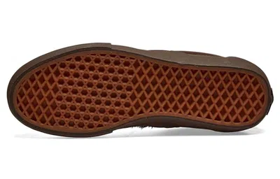 Vans Engineered Garments X  Unisex Classic Slip-on Low-top Sneakers Brown